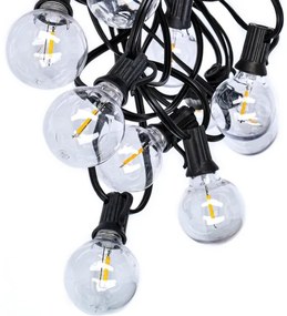 Brilagi - Catena decorativa da esterno LED GHIRLANDA 25xE12 20m IP44 bianco freddo