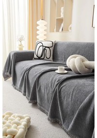 Copridivano grigio scuro per divano a 2 posti Talo – Filumi