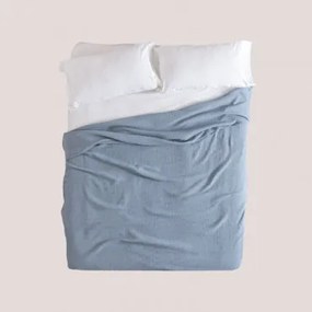 Coperta Multiuso in Cotone Waffle (243x223 cm) Bimba Blu Oceanico - Sklum
