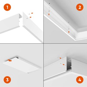 Cornice per pannello LED 120x60