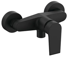 Miscelatore doccia esterno Mariani serie Artic in ottone nero opaco