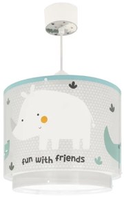 Dalber 60622 - Lampadario per bambini RHICO AND CROCO 1xE27/15W/230V