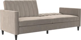 Divano grigio chiaro in velluto 207 cm Celine - Støraa