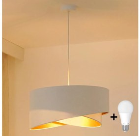 Brilagi - Lampadario LED a sospensione con filo LYRA 1xE27/15W/230V bianco/oro