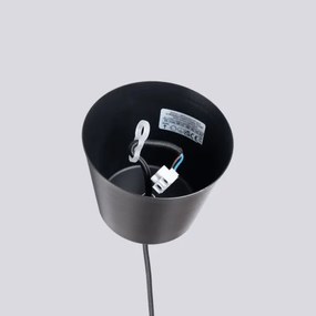 Sollux SL.1703 - Lampadario a sospensione con filo BILO 1xE27/15W/230V diametro 35 cm nero