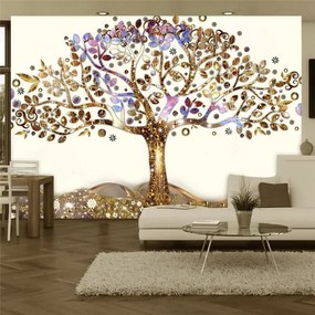 Fotomurale  Albero d'oro  Colore Marrone, Dimensioni e Misure 250x175