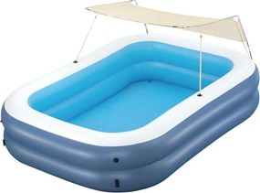 Bestway Piscina Gonfiabile 2 Camere Rettangolare con Tetto 254x178x140 cm +6 Anni 54449