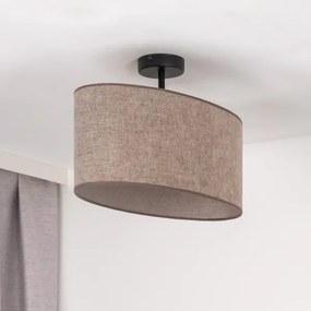 Duolla - Lampadario a plafone OVAL 1xE27/15W/230V marrone