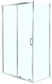 Pannello laterale per box doccia Malita L 120 x H 190cm, Sp. 5 mm profilo in alluminio cromato
