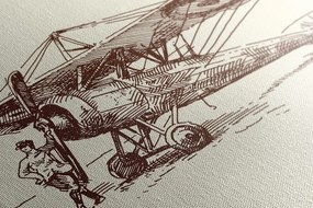 Stampa su tela – Aereo retrò
