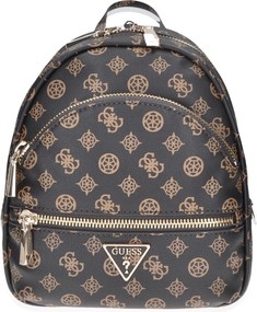 Zaino GUESS Manhattan Ecopelle Con Metalleria Dorata E Logo Frontale 36x27x13 Cm Due Manici 45 Cm