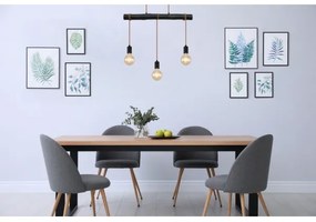 Globo 15539-3HB - Lampadario a sospensione con filo GREGOR 3xE27/60W/230V