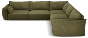 Divano angolare verde (variabile) Vanda - Mazzini Sofas