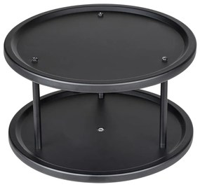Organizzatore di spezie nero Lazy Susan - Wenko