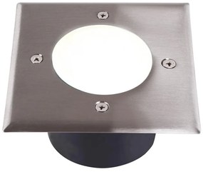 Lampada LED segnapasso MIVO LED/3W/230V 12x12 cm IP67 cromo opaco