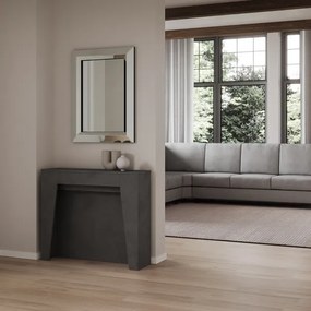 Consolle allungabile 90x25/211 cm DEVA Antracite allunghe interne