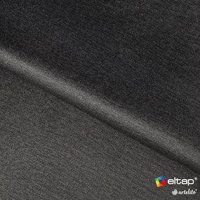 Letto matrimoniale imbottito grigio con contenitore e rete inclusi 160x200 cm Plissa – ELTAP