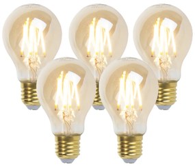 Set di 5 lampadine LED dimmerabili Goldline 5W 380lm 2200K