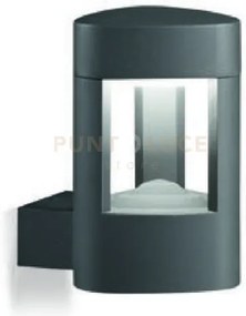 Ges492- applique 1 luce attacco gx53 grigio antracite  h.20cm ip54