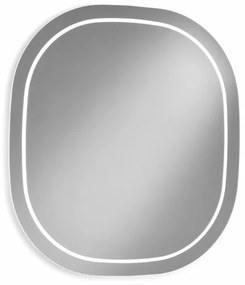 Specchio da bagno sagomato HELIOS 72 cm con LED frontale 4000K