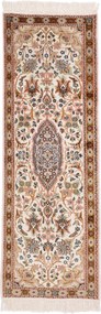 Cashmere Silk Tappeto 130 x 50 (Indian) Annodato A Mano