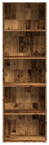 Libreria legno antico 60x30x189 cm in legno multistrato