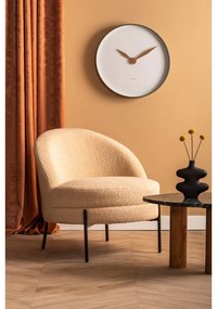 Poltrona beige in tessuto bouclé Noble - Leitmotiv