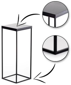 Portafiori BASICLOFT 60x24 nero