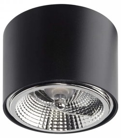 Applique da soffitto per lampade AR111 Fissa Nera Colore del corpo Nero