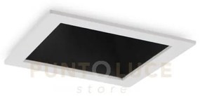 Game led cob cree trim square 11 w 36° 950 lm 3000 k bianco e nero