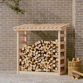 Portalegna 108x64,5x110 Cm İn Legno Massello Di Pino /