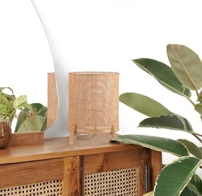 Lampada da tavolo in rattan, altezza 35 cm Wala - SULION