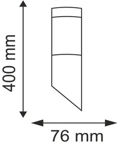 Lampada da esterno LIVIA 1xE27/10W/230V IP44