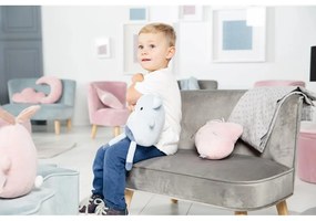 Divano per bambini in velluto grigio chiaro 70 cm Lil Sofa - Roba