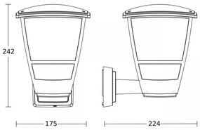 Steinel 084752 - Applique da esterno L10 1xE27/15W/230V IP44