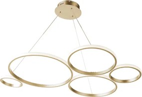 Lampada a sospensione LED POIS in metallo verniciato 108 cm ORO