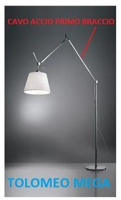 Artemide cavo di acciaio ricambio per braccio inferiore lungo tolomeo mega terra