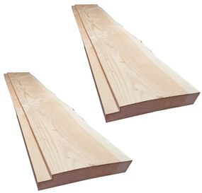 Tavola massello in legno di abete, L 30 x 100 cm x Sp 50 mm