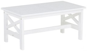 Tavolo da giardino legno bianco 100 x 55 cm BALTIC Beliani