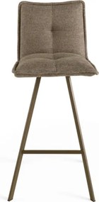 Sgabello cucina tessuto Marrone - bar SILA 2 sgabelli