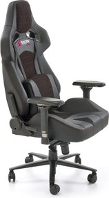 Sedia da ufficio Baldur in grigio/nero - H134 cm