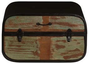 Baule in Legno Massello di Recupero 60x60x35 cm