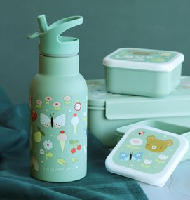 A Little Lovely Company - borraccia in acciaio inox, 350 ml - allegria