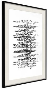 Poster  Love Letter  Cornice Quadri Cornice nera con pass-partout, Larghezza x Altezza Home decor 20x30