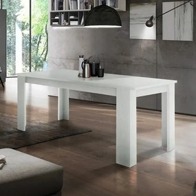 Tavolo Allungabile JESI 140 dal Design Moderno in Larice Bianco