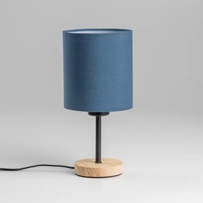 Brilagi - Lampada da tavolo NUBILA WOOD 1xE27/25W/230V quercia/blu scuro