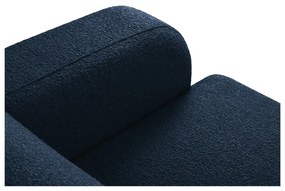 Divano angolare blu scuro in tessuto bouclé (angolo sinistro) Molino - Micadoni Home
