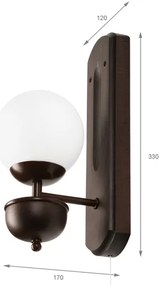 Brilagi - LED Applique COTTAGE 1xG9/40W/230V faggio/bianco