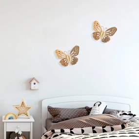 Decorazione murale in oro Butterfly - Wallity