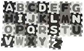Bieco - Tappeto da gioco in schiuma con alfabeto - puzzle black & white - 26 pz